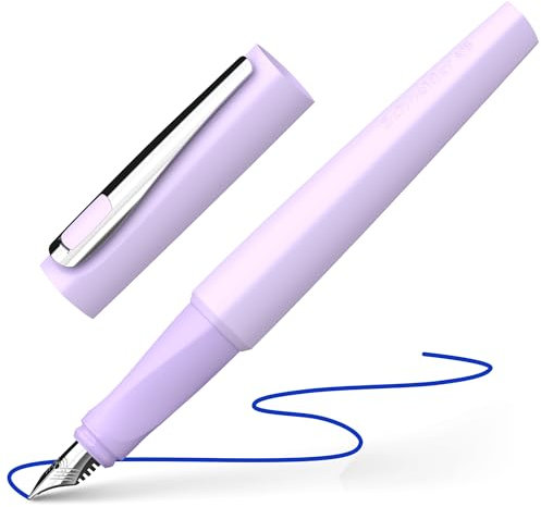 Schneider 168828 Tomo Füller (nachfüllbar mit Standard Tintenpatronen, geeignet für Rechts- und Linkshänder) Lavender