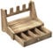 MiOYOOW Pistol Rack, Solid Wood Gun Holder, Pistol Accessories Storage, Rustic Style Handgun Organizer for Most Pistols