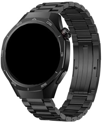Bracelet en titane 22 mm for montre connectée Pour Huawei Watch GT3 GT4 Pro 46 mm(Black,22mm)