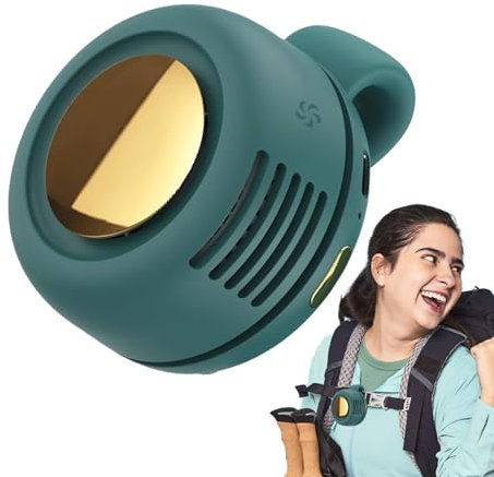 Générique Ventilateur Sans Pales Clipable | Mini Ventilateur Portable sans Pales à Clip,Ventilation Silencieuse Rotation 360° Sur Batterie pour Cou Ceinture Randonnée Camping
