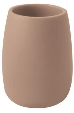 Spirella - Vaso de poliresina Sven Basil - Accesorio práctico y Elegante para tu baño - Fácil de Limpiar y Especialmente Resistente a la Humedad - Capuchino - 260 ml