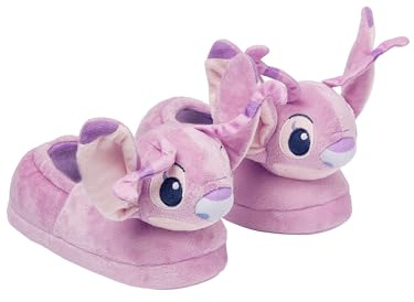 Disney Lilo And Stitch Slippers For Girls, 3D Angel Girls Slippers, Fluffy Lilo & Stitch Merchandise