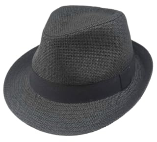Sombrero Paja de Papel Hombre Mujer Gorra Panamá Verano Playa de ala Corta Moda Unisex 57/58CM