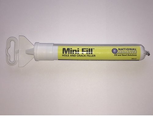 National Abrasives Mini Fill Hole and Crack Filler 80ml, Caulk, Paste, Water Resistant