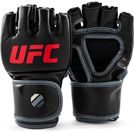 UFC Herren Contender MMA Glove 5oz Handschuhe, Black/red, L/XL