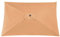 DUDNJC Toldo rectangular de repuesto para sombrilla de 2 x 3 m, 6 varillas, resistente a la decoloración, sombrilla de patio, mesa de mercado, cubierta de sombrilla, césped, piscina (toldo, caqui),
