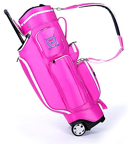 ACXZ Golf Stand Bag with 6 Way Dividers Top, Golf Carry Bag with Double Shoulder Straps, Waterproof Nylon Golf Storage Bag for Women Men (2.55kg)