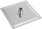 Tyenaza Rociador para Ducha Cuadrada, 8 Pulgada Ultra-Delgado inyector de Ducha, Cabezal de Ducha de Acero 304 Inoxidable, Rociador de Ducha, Cabezal Ducha Moderna para Piscina y Baño(20 x 20 cm)