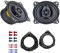 Ground Zero Auto Lautsprecher Boxen GZIF 4.0 200 Watt 10 cm 2 Wege Koax passend für Opel Corsa D ab 2006 Türen hinten