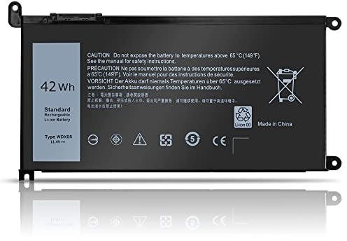 WDX0R Batería para Dell Inspiron 15 5000 7000 5570 5379 5565 5567 5568 5578 5579 7573 7570 7579 7586 7580 7569 7560 13 5368 5378 7378 7368 7375 17 5767 P69g P69g001 Y3f7y Ordenador Portátil 11.4V 42WH