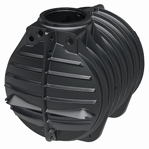 GreenLife Zisterne Erdtank 4500 Liter Solo Ink. 3 Anschlüsse DN 100 mit Gummidichtung - Regenwasserbehälter BZW. Regenwassertank unterirdisch für Regenwasser