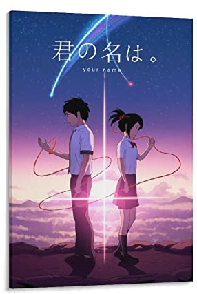 Cartoon-Poster Anime Your Name Fan Poster Leinwand Kunst Poster und Wandkunst Bild Druck Moderne Familiendekoration Poster 30 x 45 cm