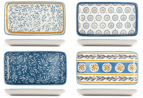 Royal Norfolk Salina-Tropea 8 Teller aus Porzellan, 18 x 10 x 2 cm