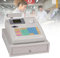 ALSUP Registrierkasse,Elektronische Registrierkasse mit 48 Tasten,Kassenschublade und Thermodrucker,8 Digitale LED Kundenanzeige Registrierkasse für kleine Unternehmen,White-110V