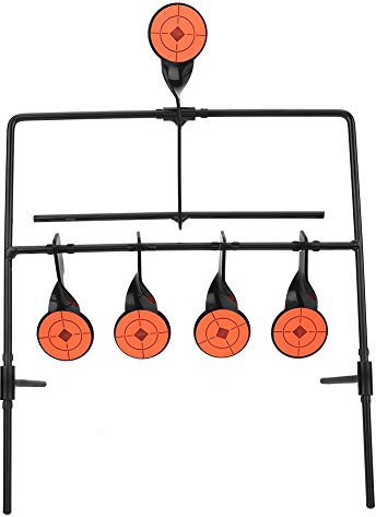 de Tiro con Metal Caliente Giratorio Giratorio 5 Blancos 22lr Acero Pegatinas Resistencia Más Que Accesorios para Rifle Pistola de Aire Comprimido Pistola de Aire