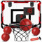 KIZJORYA Kinder Basketballkorb Indoor: Elektronischer Punktzähler, Mini-Basketballkorb mit 4 Bällen, Klappbare Tür-Basketballanlage - Tolles Geschenk für Kinder, Teens & Erwachsene ab 3 Jahren