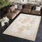 TAPISO Ares Teppich Kurzflor Glänzend Mäander Griechisch Creme Beige Klassisch Rahmen Marmoreffekt 3D Effekt Wohnzimmer Schlafzimmer ÖKO-TEX 300 x 400 cm