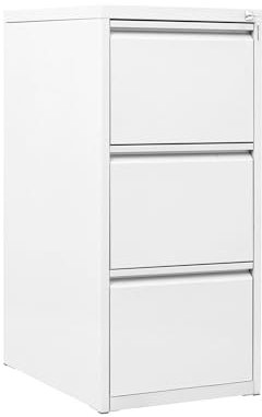 FBasic Classificatore in metallo - a tre cassetti - Bianco