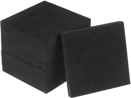 QUARKZMAN 8 Stück Gummi Schwingungsdämpfer Pads 12,7mm dick x 100mm lang Antivibrationsmatte Quadratische Waschmaschinen Unterlage Unterlegplatten Gummiblock für HVAC Kompressor Klimaanlage