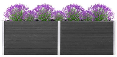 Willood Garten Hochbeet 200x50x91 cm WPC Grau