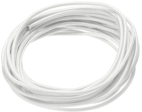 QUARKZMAN 5 Metri/16,4 Piedi 20AWG Cavo Silicone Intrecciato Alta Temperatura -60 a 300 Gradi Celsius Cavo Elettrico Isolato Resistente per Industria, Bianco