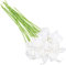 QTYQWC Frühlingsdekorationen, künstliche Blumen, 10 Stück, PU-Calla-Lilien-Sträuße, Hochzeitsdekoration, künstliche Blumen, Heimdekoration, Pflanzen (weiß 2 b)