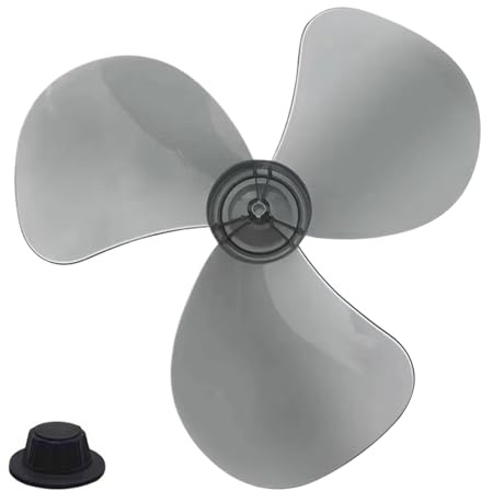Hemousy Ersatz Standventilator Flügelblatt,Raumventilator Flügel | 40 Cm Windgebläse Ersatzteil Mit Mutterabdeckung Für Wohnheim Keller Terrasse Wohnzimmer