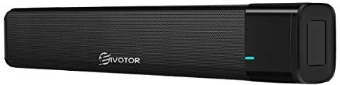 EIVOTOR Mini Computer Soundbar 11 Zoll PC Lautsprecher Stereo 20W Wireless Speaker Tragbare Box Mobiler Lautsprecher Kabellose drahtlose Subwoofer mit Reinem Bass Dual Treiber für Handy TV Laptop