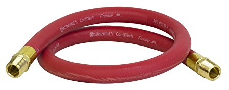 pneumaticplus rot EPDM synthetischer Kautschuk Air & Wasser Schlauch 3/10,2 cm OD mit 3/10,2 cm NPT ÜW Verbindungen (3 Ft)