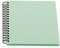 Rössler Papier 1329452656 - S.O.H.O. Wire-O Fotoalbum 230 x 230 mm, 60 offwhite Seiten, Mint, 1 Stück
