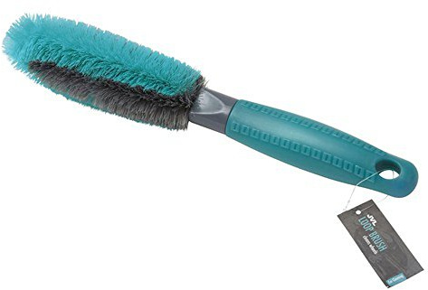 JVL Car and Bike Care Cleaning Range Wheel Loop Brush, Plastic and Rubber, Grey and Teal, 29 x 7.5 x 2 cm