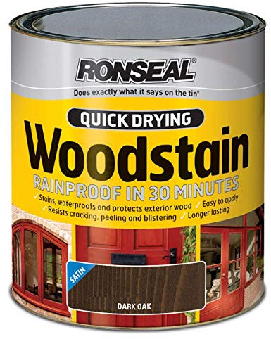 2XQuick Dry Woodstain Satin - Dark Oak 750ml