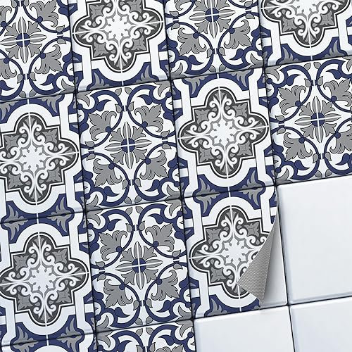 CREATISTO Fliesenaufkleber Fliesenfolie Mosaikfliesen - Hochwertige Sticker Aufkleber für Wandfliesen I Klebefliesen Deko Folie für Fliesen in Küche u. Bad/Badezimmer (20x25 cm I 42 -Teilig)