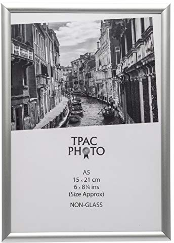 Hampton Frames ALLUMINIO - Cornice portafoto con certificato, formato A5 (15 x 21 cm) circa ALI9A5NG