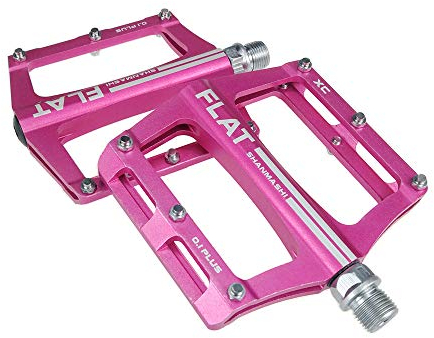 Pedali Mountain Bike Lega di Alluminio Ultraleggera per Ciclismo Cuscinetti Pedali MTB Pedali per Bicicletta Flat BMX,Pink