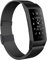 Moydolo Kompatibel mit Fitbit Charge 3 Armband/Charge 4 Armband, Damen Herren Metall Magnetschloss Einstellbare Edelstahl Ersatzarmband Armbänder mit Charge3/Charge 4/Charge 3 SE, Klein Schwarz
