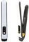 ABHI 2 in 1 Mini Glätteisen Hair Straightener & Lockenstäbe Drahtlos Auto-off 3 Stufen Einstellbar Temperatur Reise Styler USB Ionisch Straight and Curl Haarglätter Iron - Schwarz Weiß