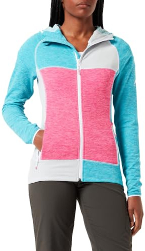 McKinley Damen Montina Hd Jacke, Blue Aqua/Pink/Grey, 36