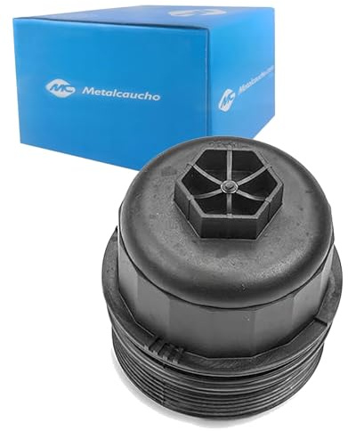 Metalcaucho 16225 Deckel Ölfiltergehäuse Kompatibel mit FIAT GRANDE PUNTO 199 1103T9 55213470 650297