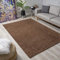 Muratap Teppich Wohnzimmer Modern - Loca Shaggy - Hochflor Teppich Weich und Warm Schmutzabweisend und Pflegeleicht Wohnzimmerteppich - Große: 200x290 cm - Farbe: Braun