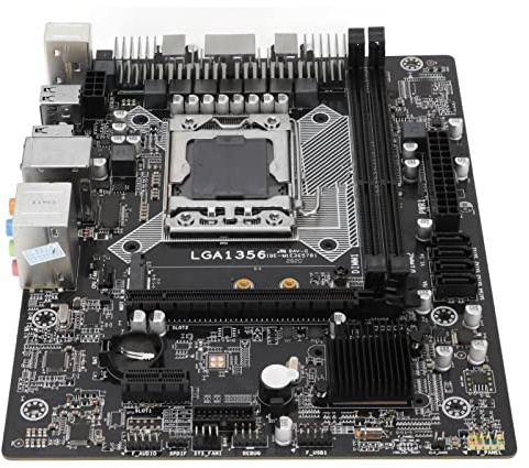 E5 LGA1356 Mining-Motherboard, M ATX-Motherboard 2 DDR3-Motherboard mit Gigabit-Netzwerkkarte, 7.1-Kanal-Soundkarte, Geringer Stromverbrauch für Mining-Maschine