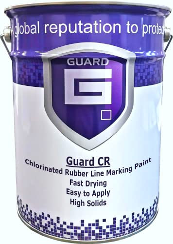 Guard CR Chlorinated Rubber Road Line Marking Paint - 5 Litres Multiple Colours (Yellow)