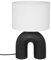 Atmosphera Lampe, Eidel, Metall und Keramik, Schwarz, 40-5 cm