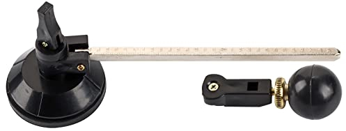 Fyearfly Tagliavetro Bussole a 6 Ruote Tagliavetro Circolare Regolabile con Cerchio a Ventosa e Scala Trasparente per tagliavetro(30cm)
