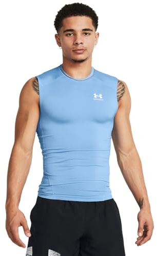 Under Armour HeatGear T-shirt de compression sans manches pour homme, Taille L Hauteur