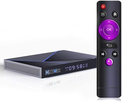 Android TV Box 12.0, H96 V56 Soporte 8K Decodificación USB 3.0 2.4G 5G WiFi BT 4.0 con BT Control De Voz Giroscopio Control Remoto,8gb+64gb