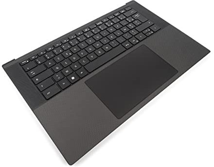 Dell XPS 9500/9510/9520/9530 Palmrest, Touchpad & FRENCH Backlit Keyboard - 0TJP2V + 0DX5T3 (TY5HW) (Renewed)