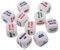 Toyvian 10er Set Trinkwürfel Spiel Würfelwürfel 6 Seiten Acryl Spielzeug Für Englische Trinkspiele Für Partys