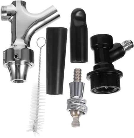 BESTonZON Bierzapfhahn Rotwein Wasserhahn Zapfen Fasskupplung Aus Edelstahl Bierhahn Steuern Zapfhahn Für Bier Homebrew-kit Craft-bier-zapfhahn Steuerhahn Brauen Abs Fass Aus Edelstahl