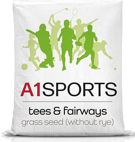 A1 Sports – Tees & Fairways (Without rye) Grass Seed, A1 Lawn Grass Seed for tees and fairways – Establish & re-Seed tees and fairways Turf, (AMPRO3)